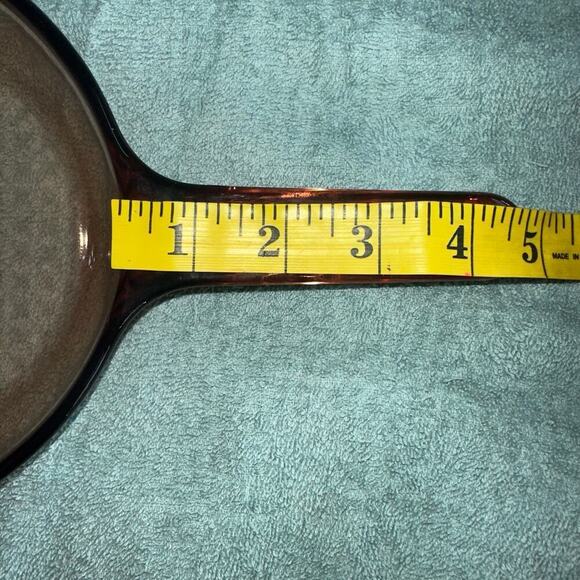 Corning Ware Vision Ware 7” Waffle Bottom Frying Pan Skillet Amber Glass FRANCE - Picture 6 of 7